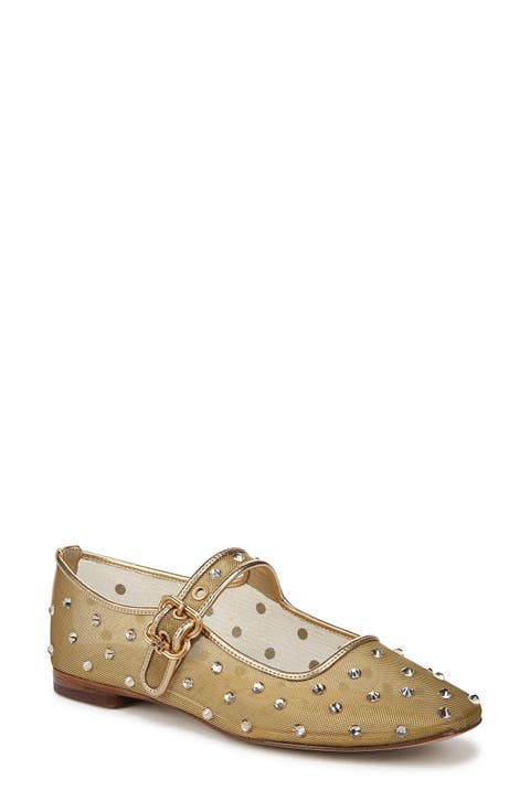 Michaela Shine Mary Jane Flat (Women)