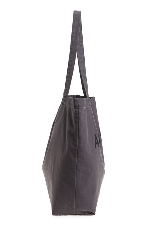 Allsaints Future Cotton Canvas Tote In Blue