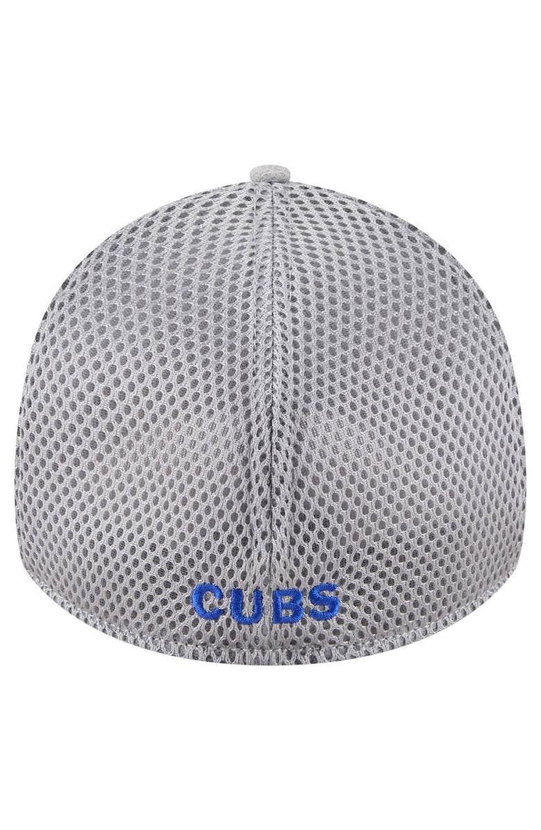 New Era Men's New Era Gray Chicago Cubs Visor Paint Splatter 39THIRTY Flex Hat, Alternate, color, Gray