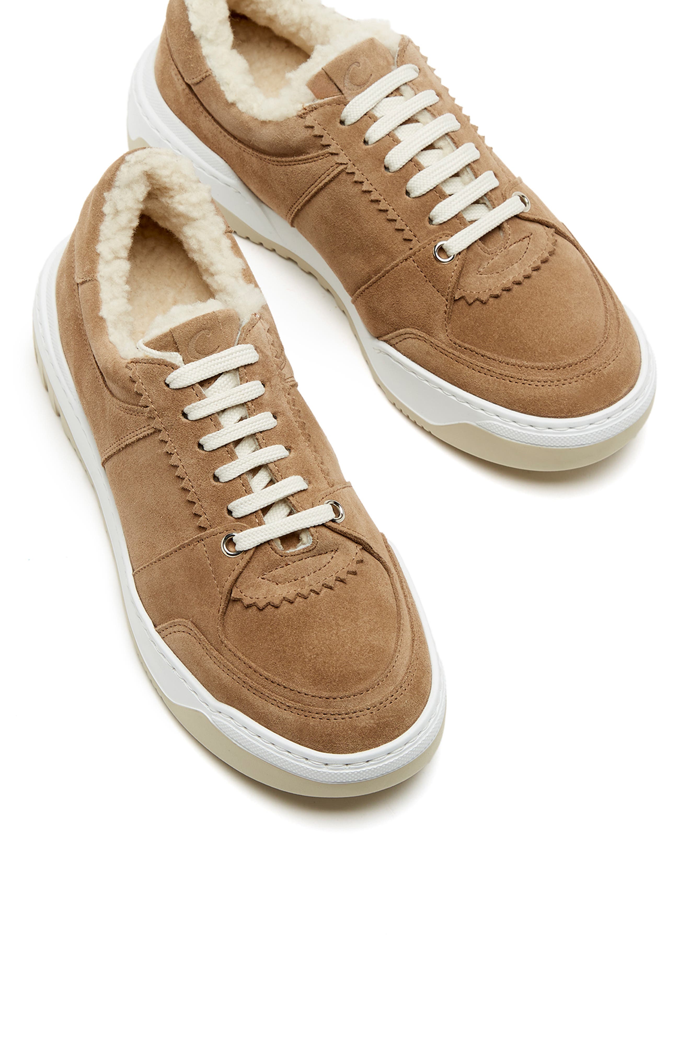 La Canadienne Klare Water Resistant Genuine Shearling Lined Sneaker, Alternate, color, 