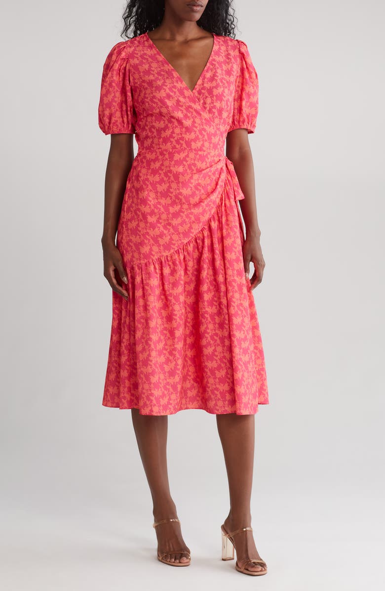 strapless open back dress Rockin Bettie Pink Wild Carnation Dress – Unique Vintage main image 1