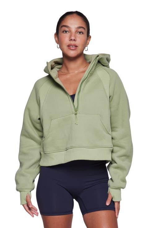 Effortless Fleece Half Zip Hoodie