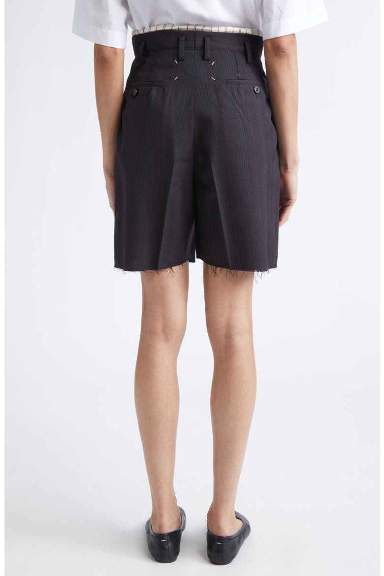 Anonymity of the Lining Virgin Wool & Cotton Shorts, Alternate, color, BLACK/ BLUE