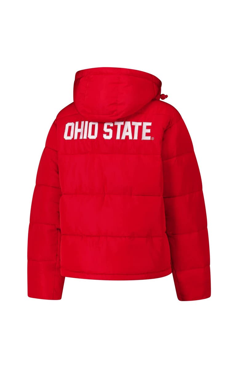 Hype and Vice Women's Hype and Vice Scarlet Ohio State Buckeyes Full-Zip Puffer Jacket, Alternate, color, 