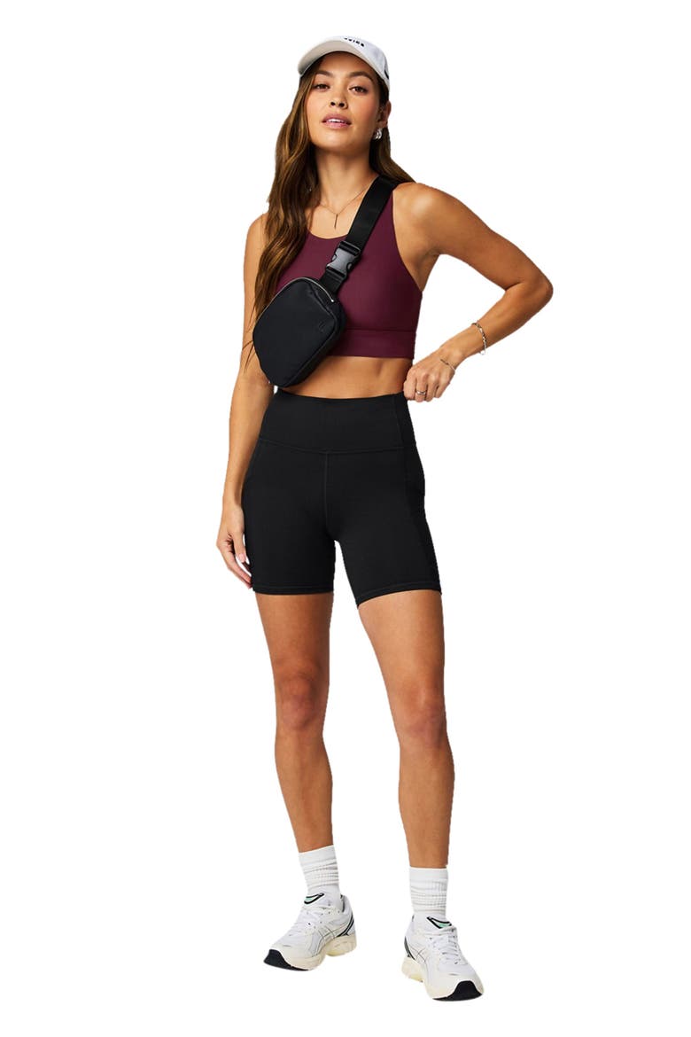 On-The-Go PowerHold® High-Waisted 6'' Short, Alternate, color, Black