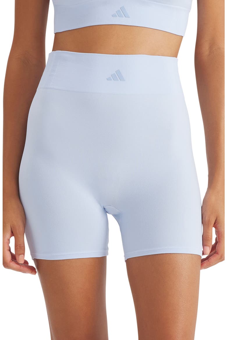 Smoothing High Waist Boxer Briefs, Main, color, GLOW BLUE