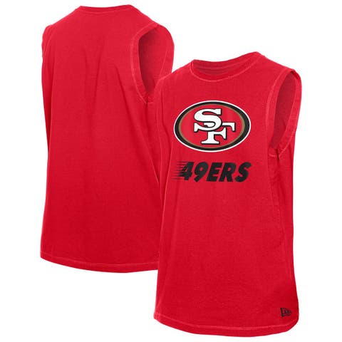 Men's New Era  Scarlet San Francisco 49ers Leisure Collection Tank Top