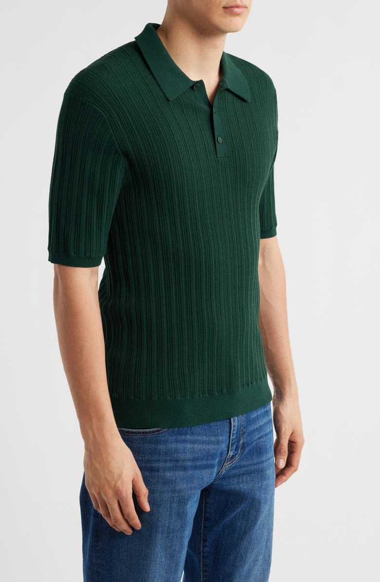 Wax London Naples Rib Polo, Alternate, color, Green