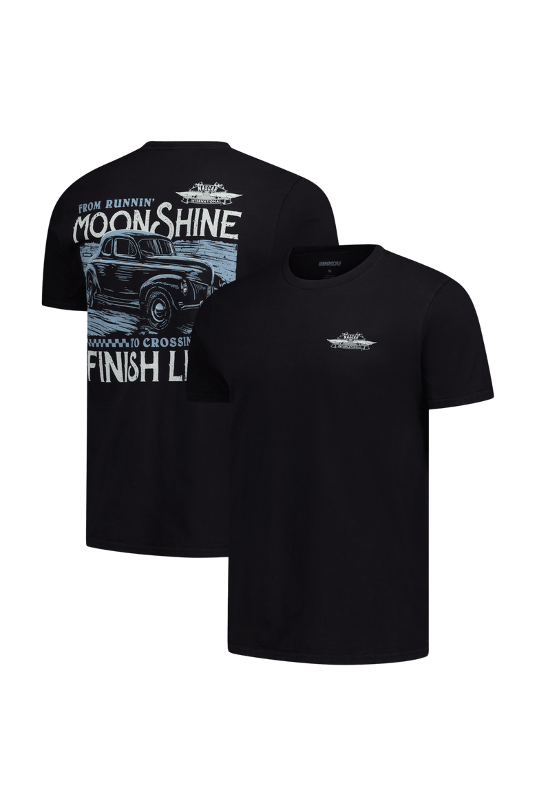 Men's Checkered Flag Sports  Black NASCAR 2-Spot Moonshine Finish Line Tee, Main, color, Black