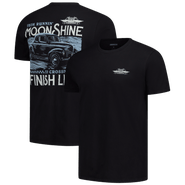 CHECKERED FLAG Men's Checkered Flag Sports  Black NASCAR 2-Spot Moonshine Finish Line Tee