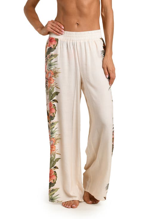 Courtyard Palms Wide Leg Pants Cover-Up