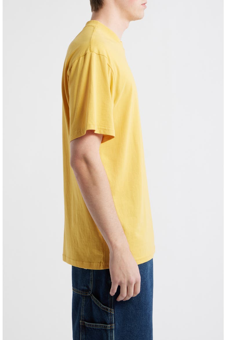Thumb Print Cotton Jersey Graphic T-Shirt, Alternate, color, OCHRE