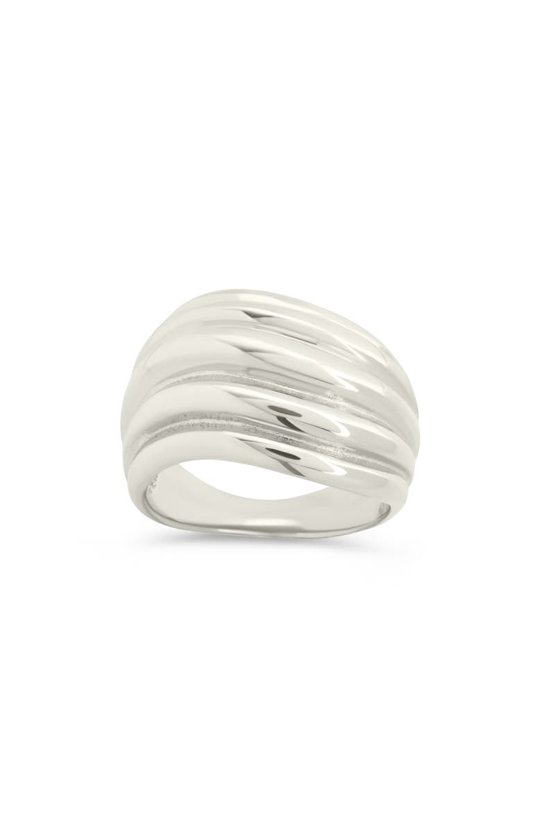 Sterling Forever Skylar Layered Statement Ring, Main, color, Silver