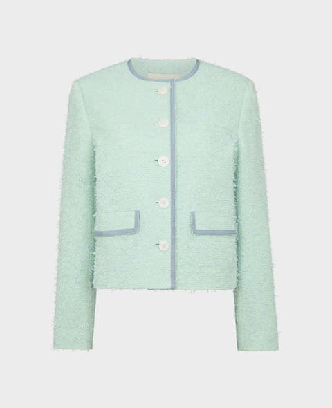Charlotte Cotton Blend Braided Boucle Jacket