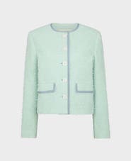 Really Wild Clothing Charlotte Cotton Blend Braided Boucle Jacket