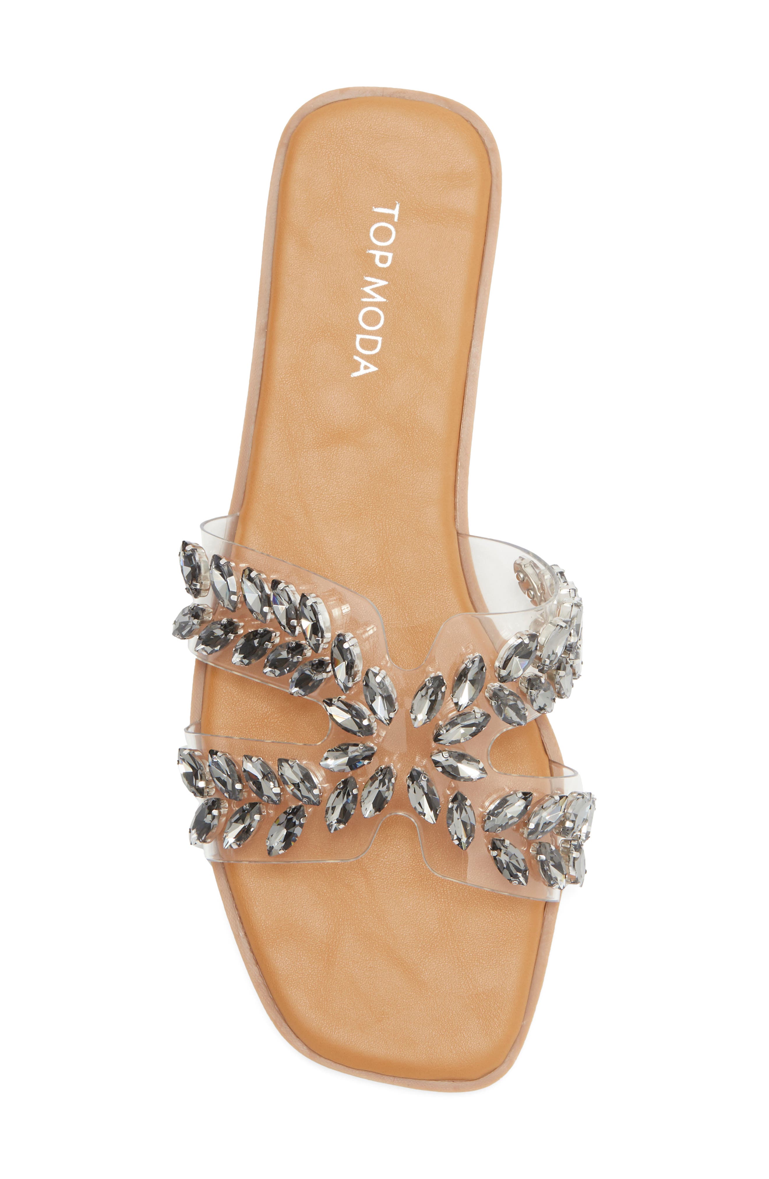 TOP MODA Dubau Slide Sandal, Alternate, color, Black