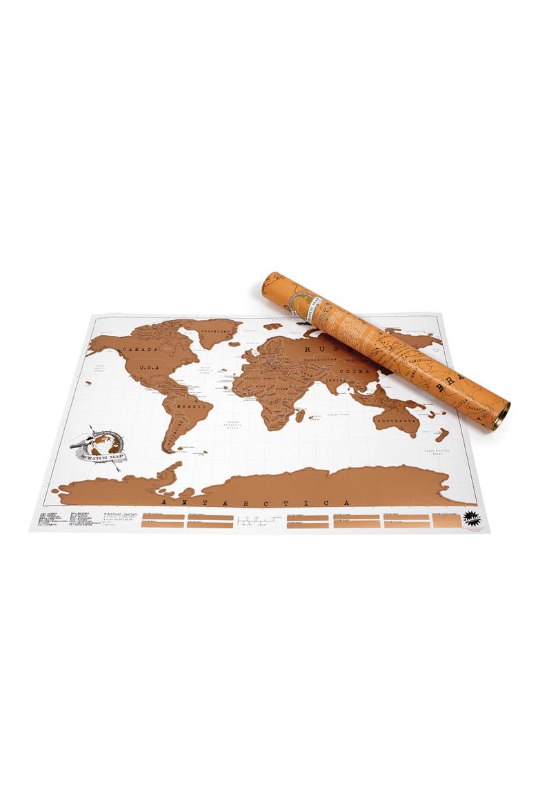 Luckies of London Scratch Map, Alternate, color, WHITE