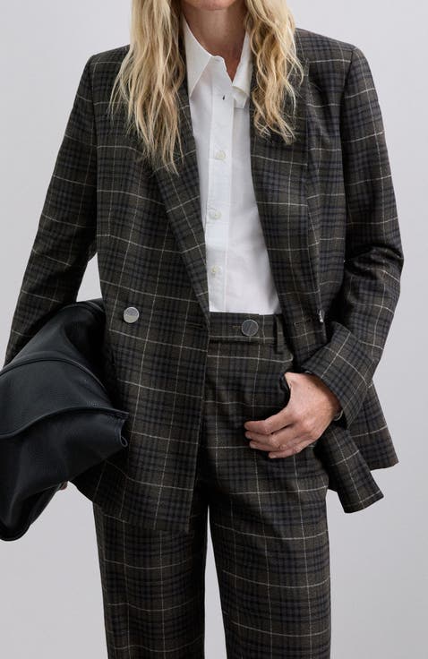 Browncheck Blazer