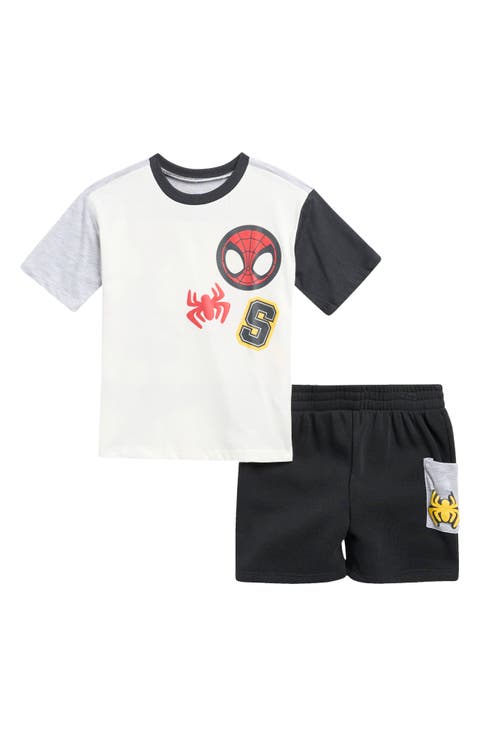 Kids' Spider-Man Graphic T-Shirt & Shorts Set (Toddler & Little Kid)