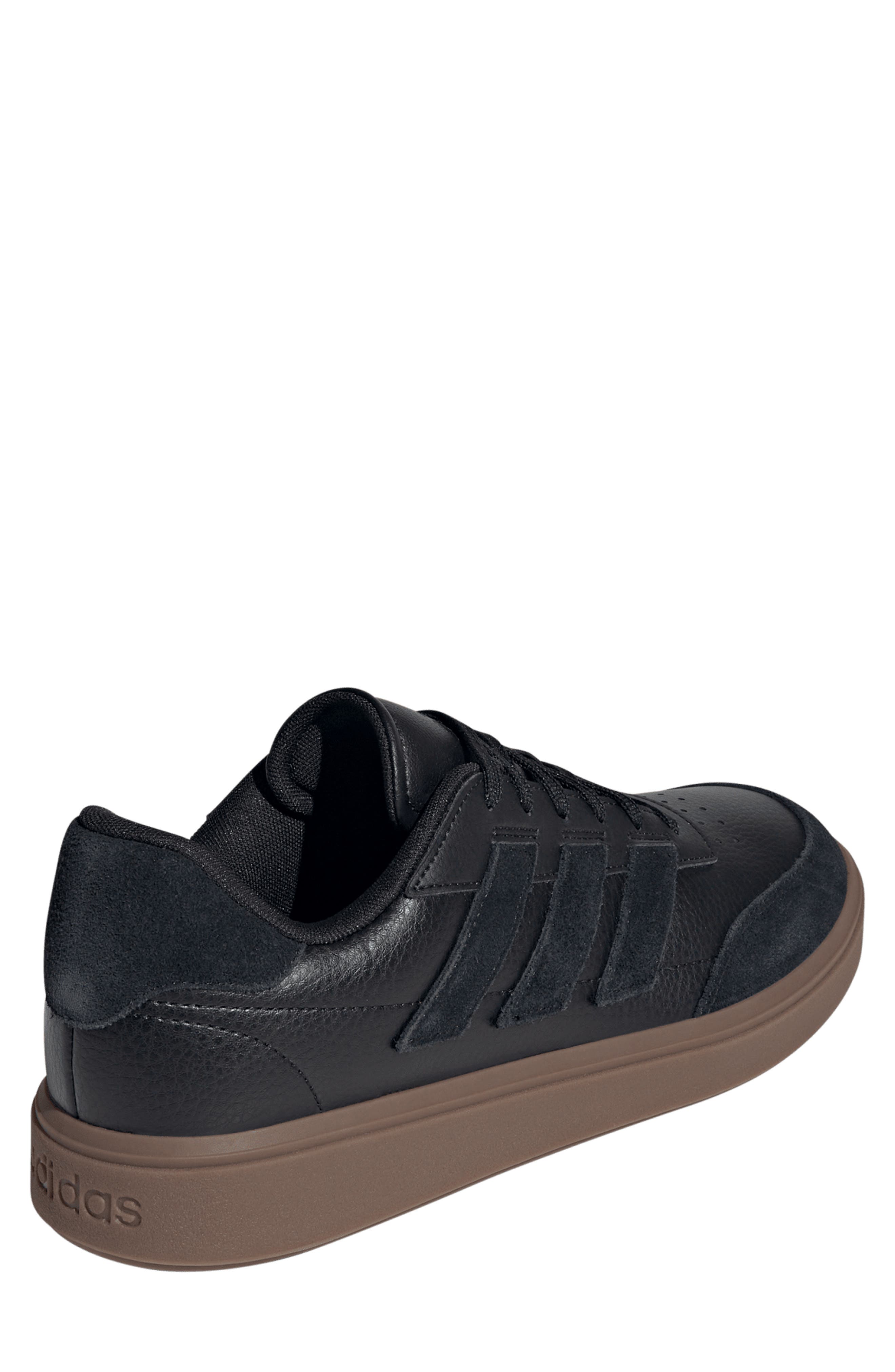 adidas Courtblock Sneaker, Alternate, color, Black/ Core Black/ Grey 6