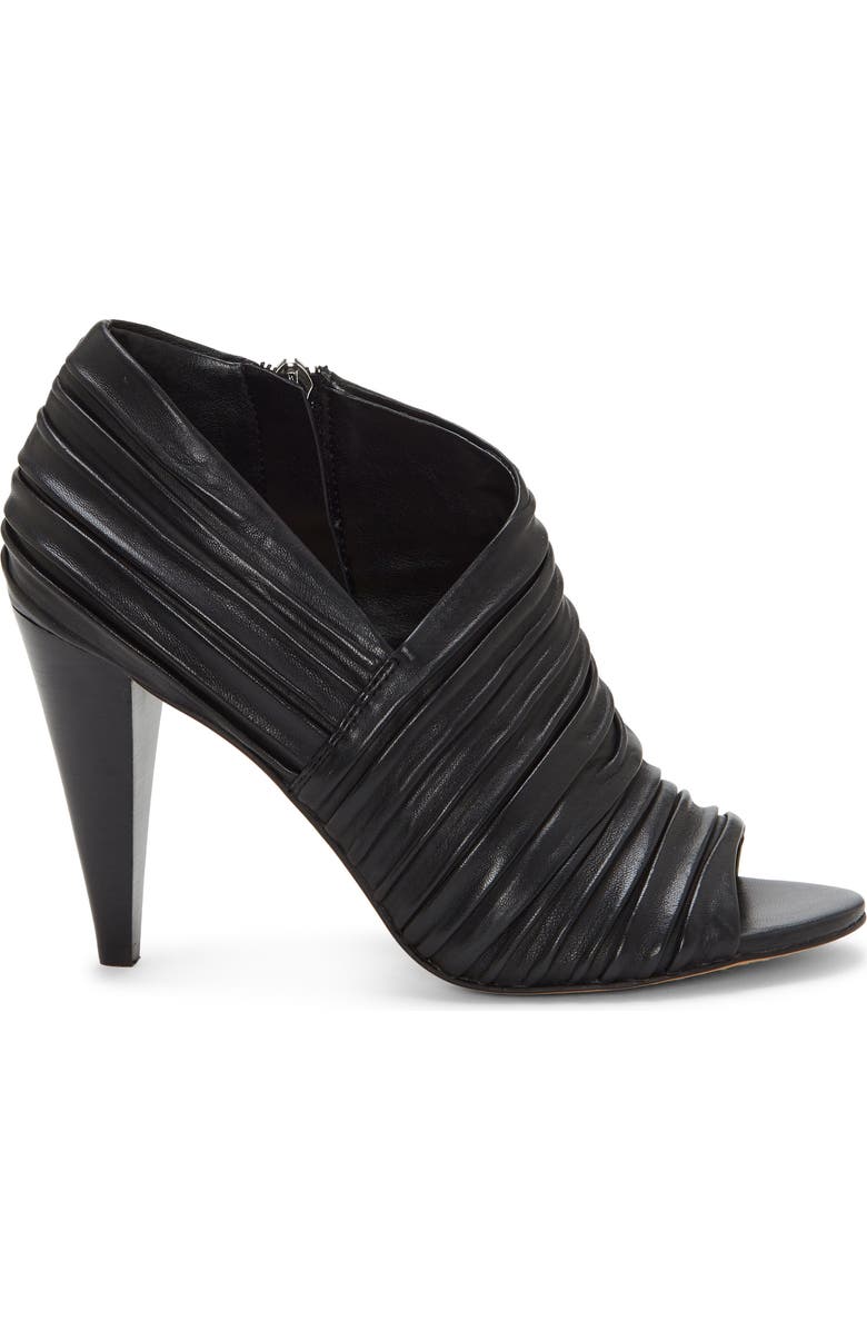 Vince Camuto Anara Ruched Peep Toe Bootie, Alternate, color,
