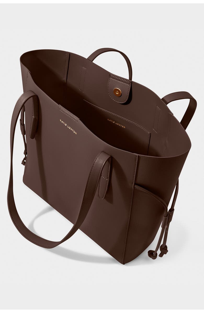 Katie Loxton Ashley Tote Bag, Alternate, color, Chocolate