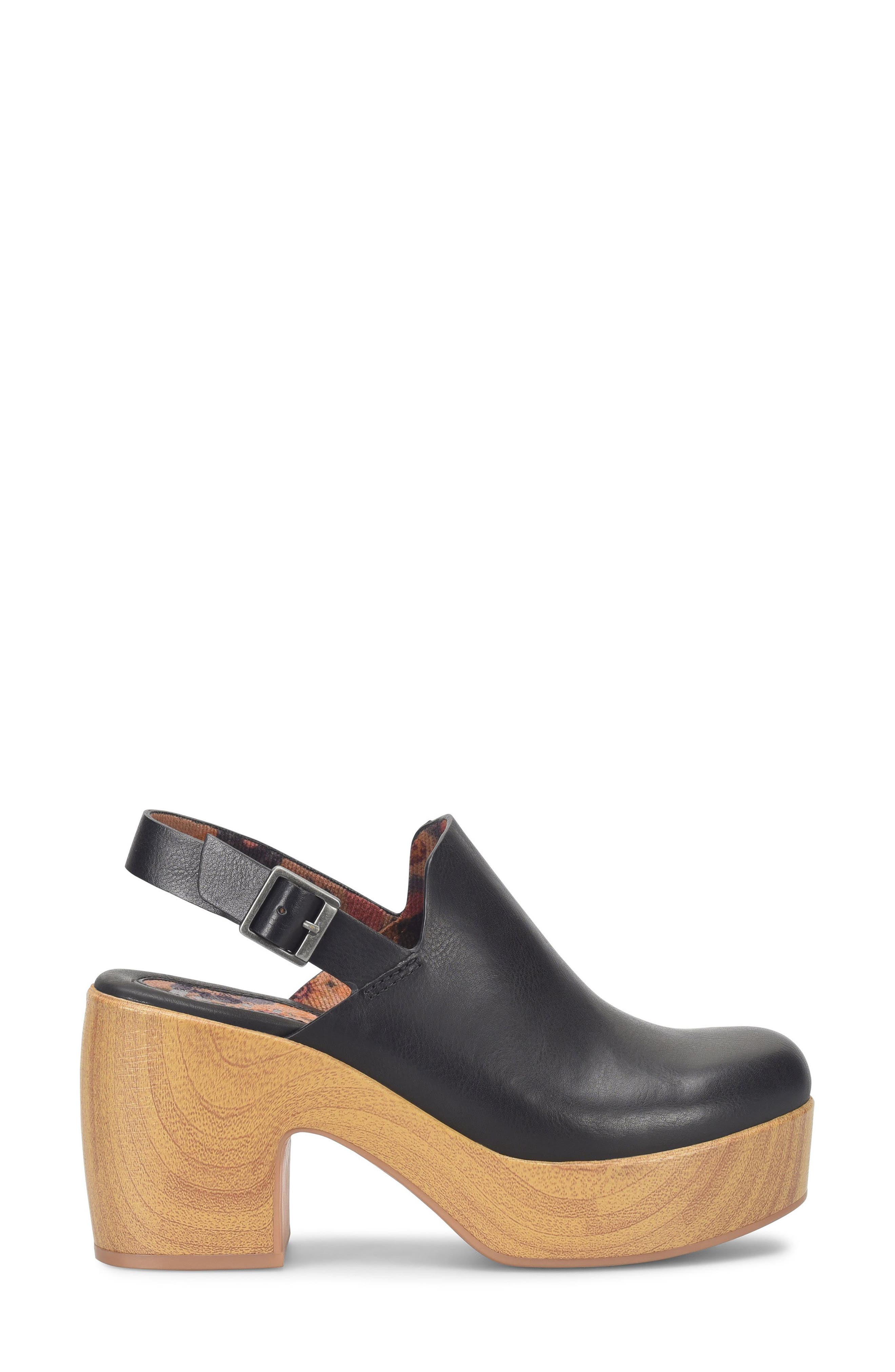 KORKS Soho Slingback Clog, Alternate, color, Black