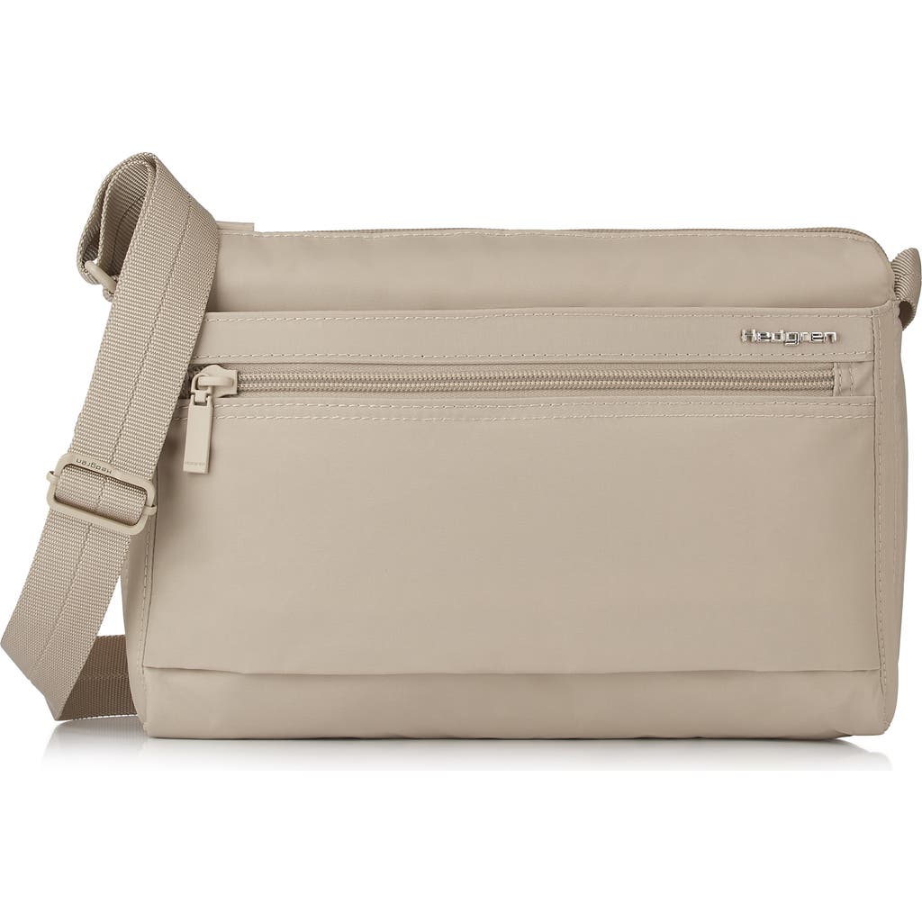 Hedgren Medium Eye Rfid Water Repellent Shoulder Bag In Cashmere Beige
