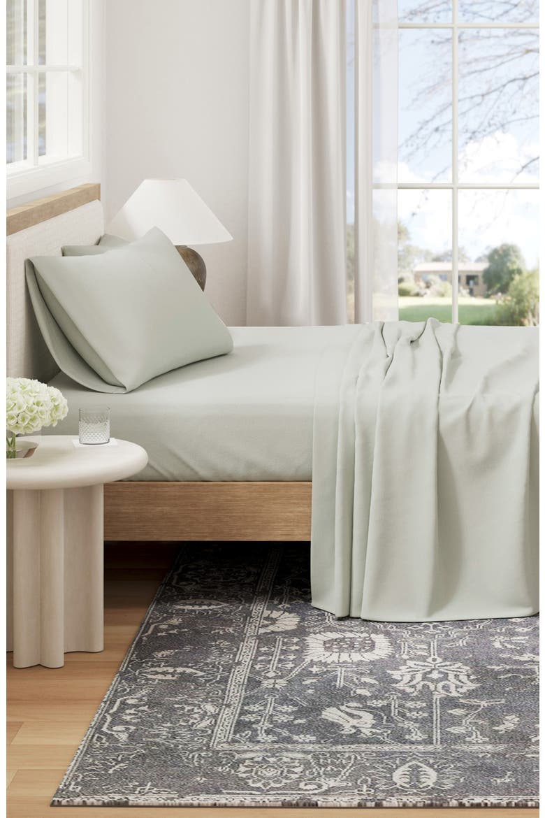 Cotton Jersey Knit Sheet Set, Alternate, color, GREEN