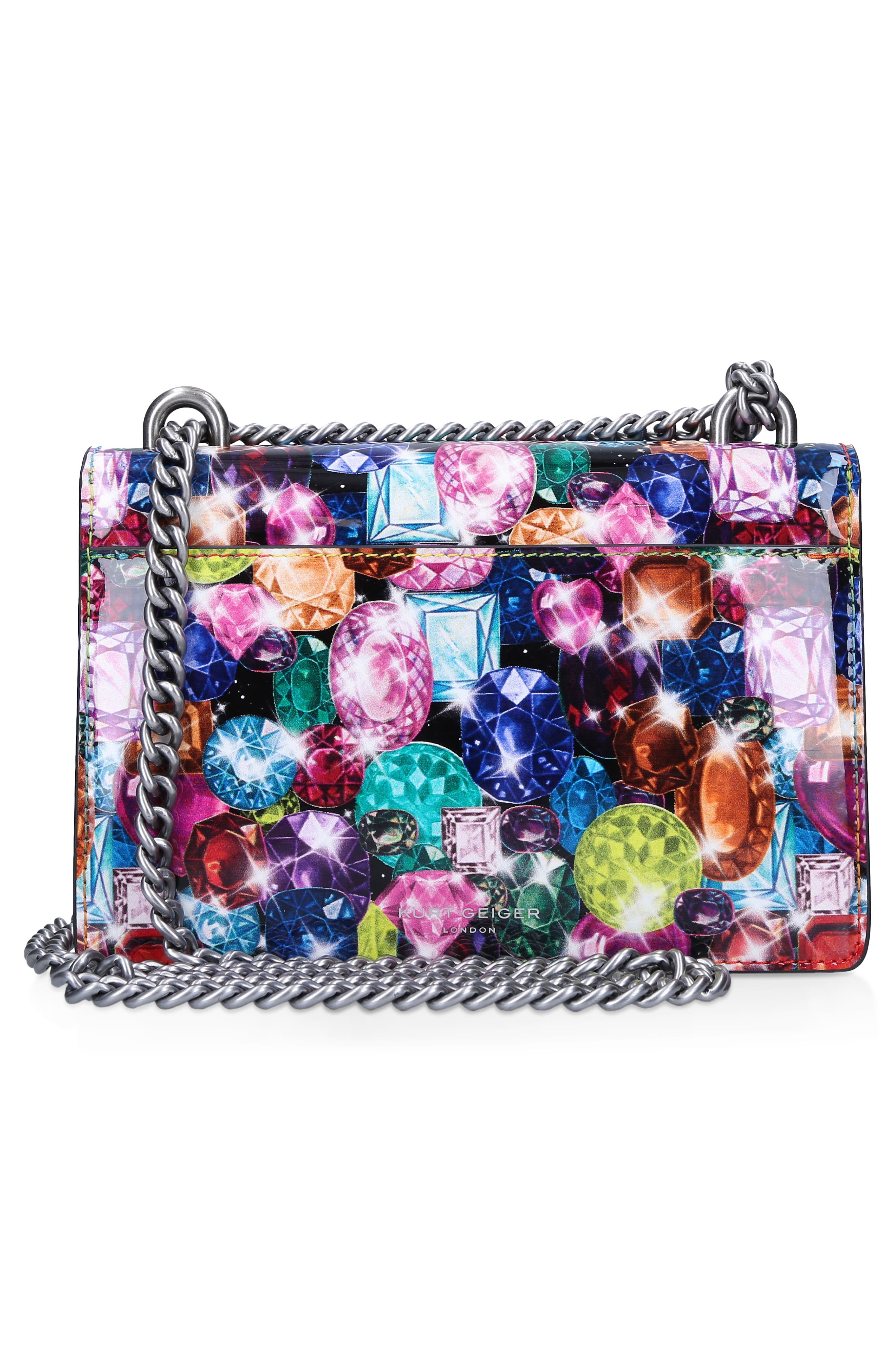 Kurt Geiger London Small Shoreditch Embellished Leather Crossbody Bag, Alternate, color, 