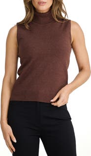 Brave+True Skye Sleeveless Turtleneck Sweater