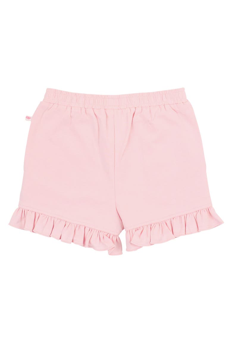 Girls Knit Ruffle Trim Shorts, Alternate, color, Pink