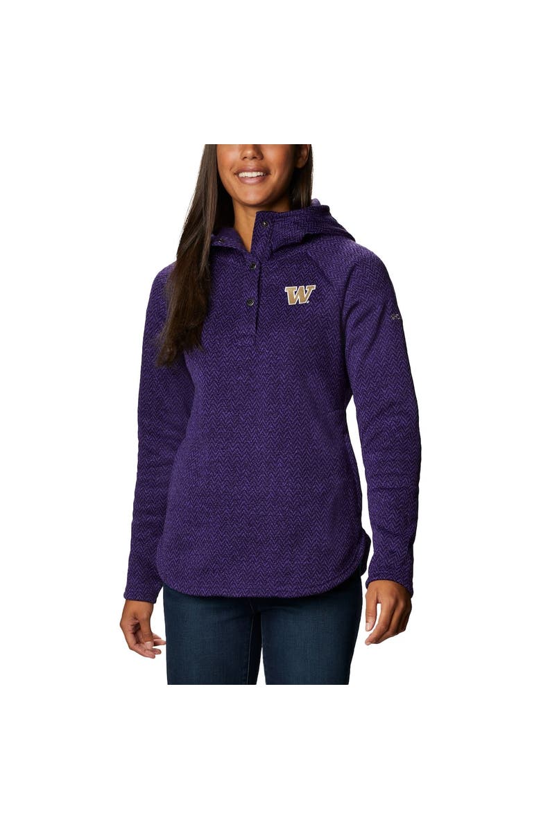 Columbia Women's Columbia Purple Washington Huskies Darling Days Raglan Fleece Pullover Hoodie, Alternate, color, 