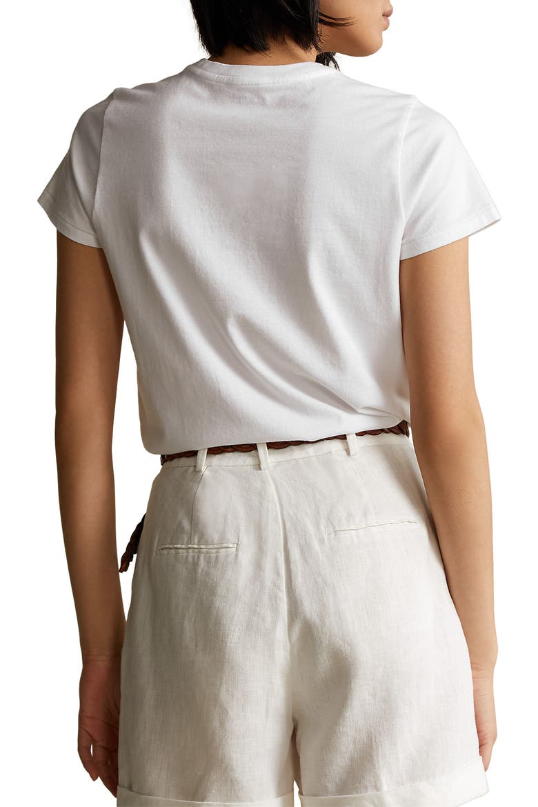 Embroidered Patchwork Flag T-Shirt, Alternate, color, WHITE