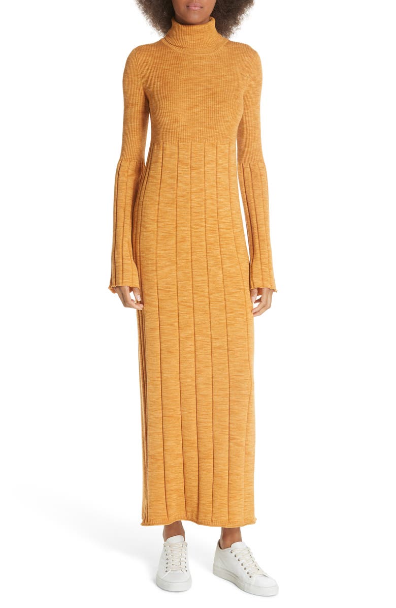 Elizabeth and James Clementine Ribbed Space Dye Wool Dress, Main, color,