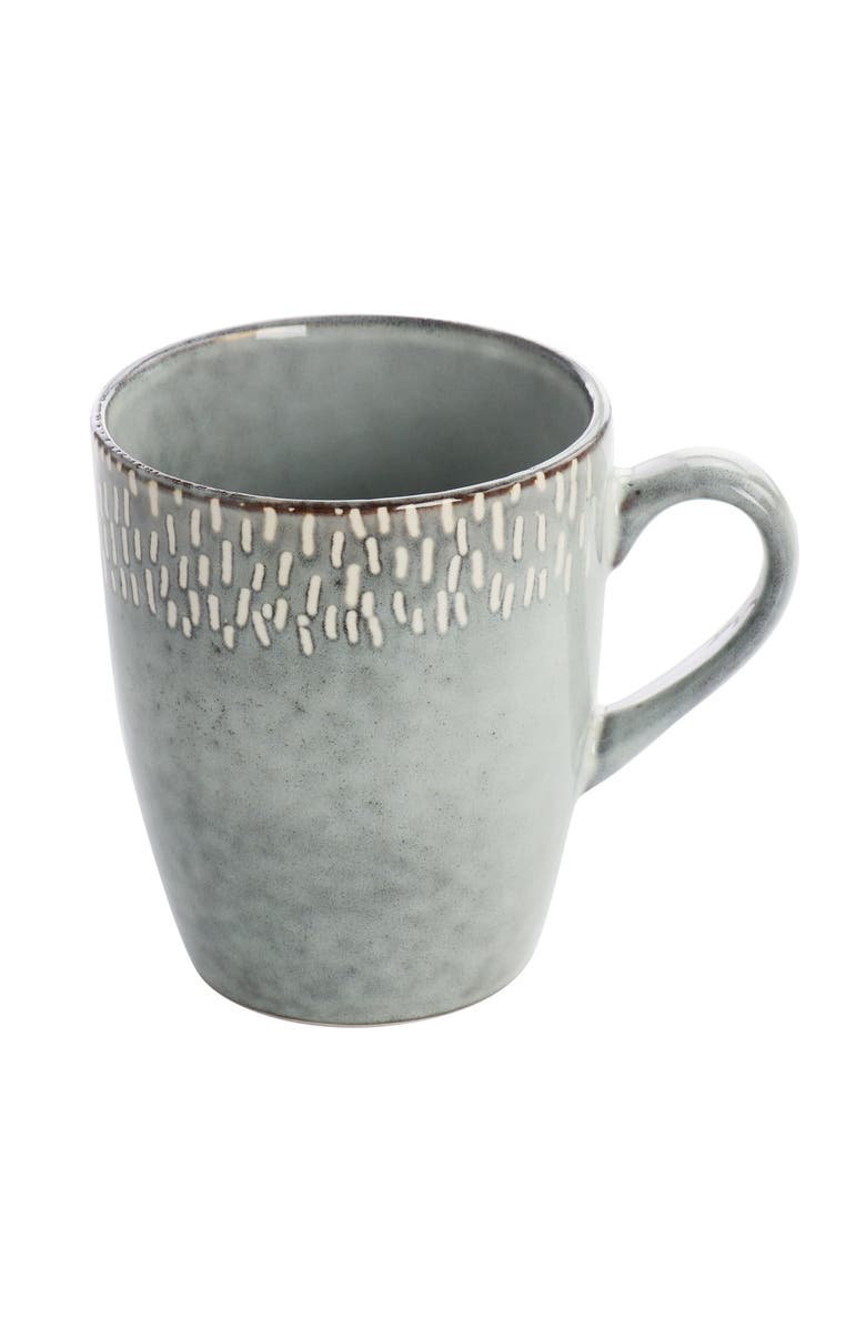 Meritage 16 Piece Reactive Glaze Stoneware Dinnerware Set, Alternate, color, Grey