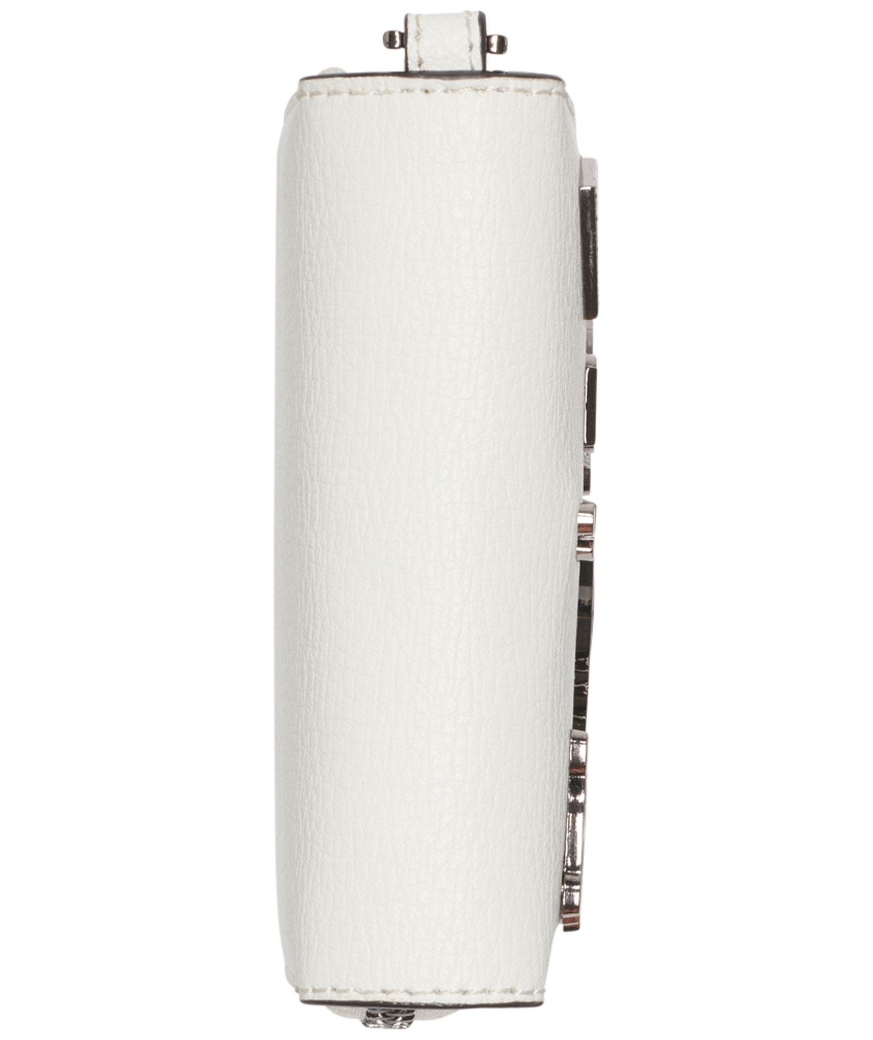 KARL LAGERFELD PARIS Jaqueline Small Wallet with Cate Pins, Alternate, color, Winter White