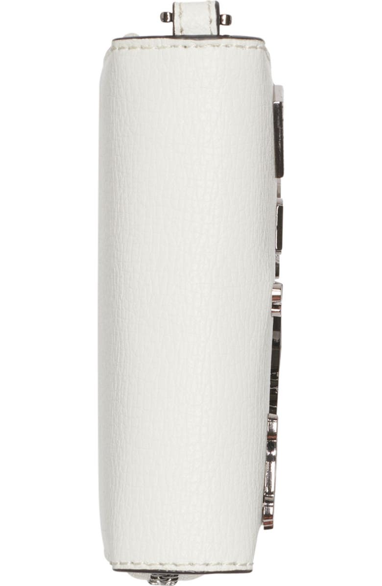 KARL LAGERFELD PARIS Jaqueline Small Wallet with Cate Pins, Alternate, color, Winter White