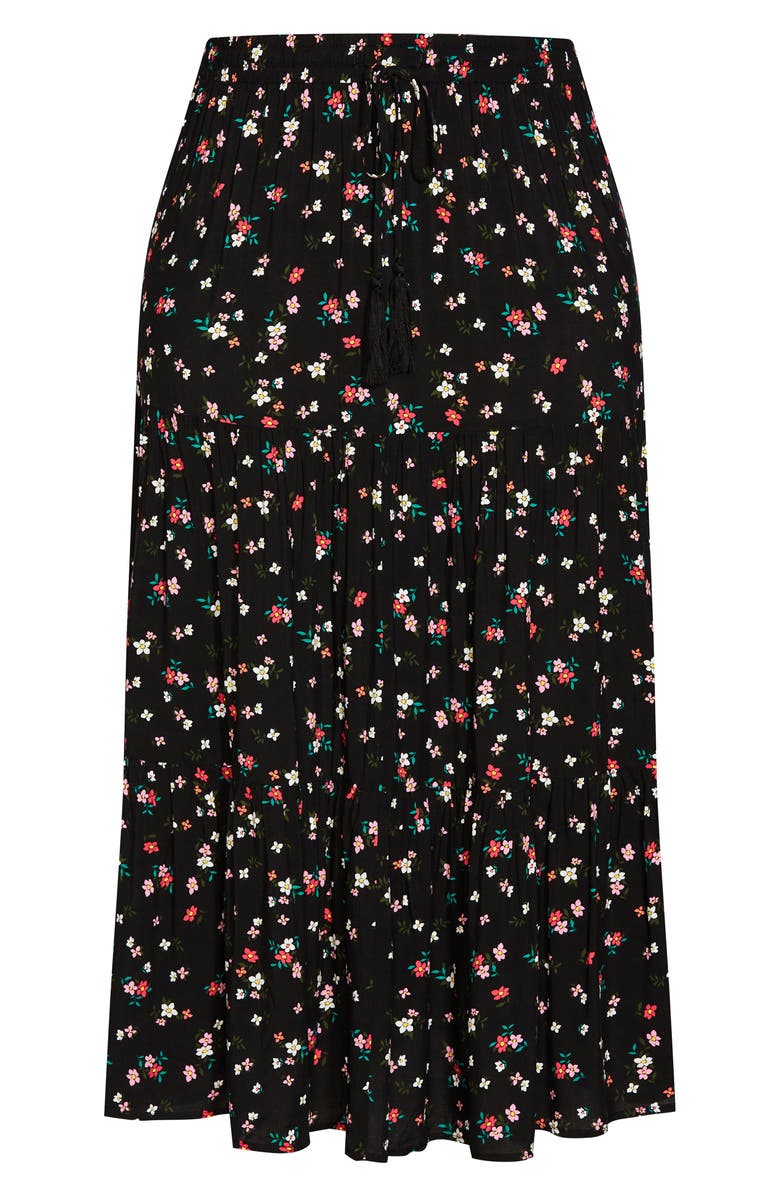 City Chic Peyton Floral Skirt, Alternate, color,