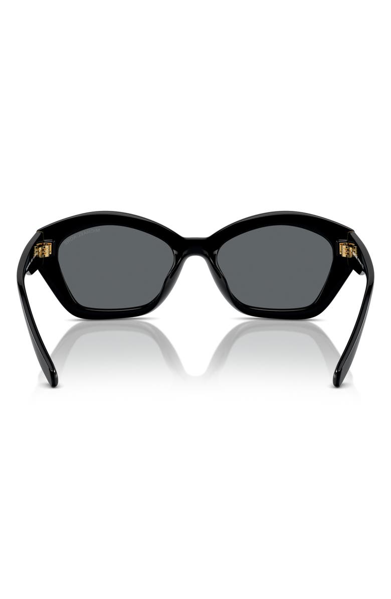 Michael Kors Bel Air 54mm Geometric Sunglasses, Alternate, color, Black