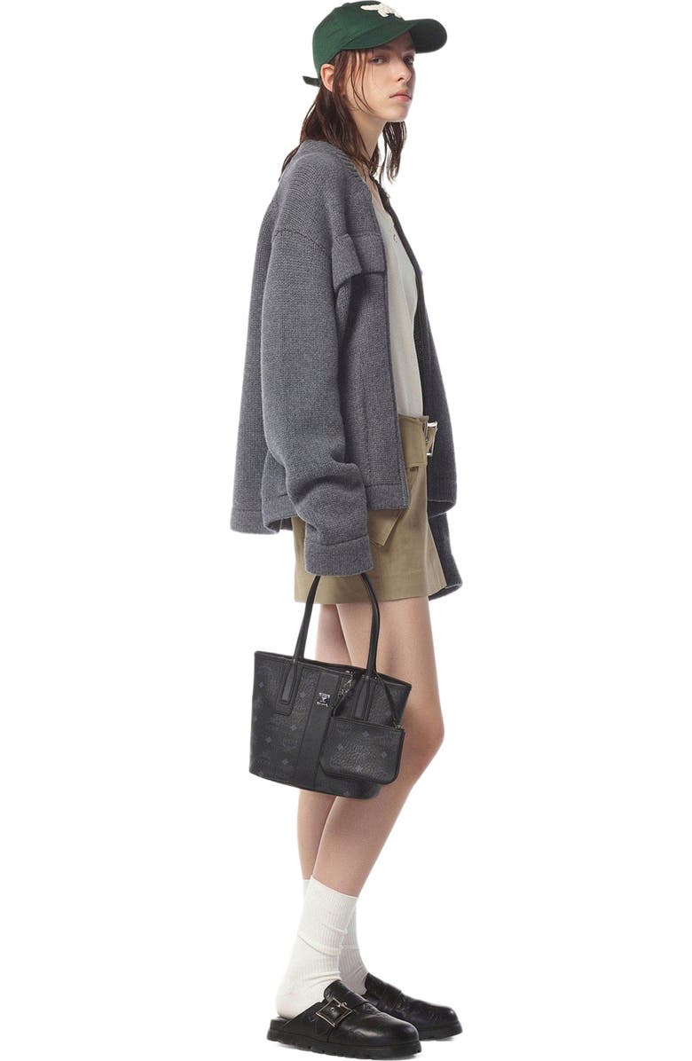 MCM Mini Reversible Liz Shopper in Visetos, Alternate, color,