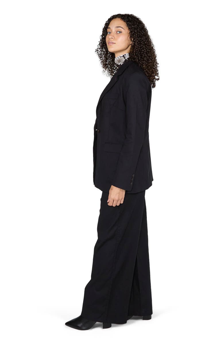 Lords of Harlech Jane Stretch Tencel Tailored Blazer, Alternate, color, Black