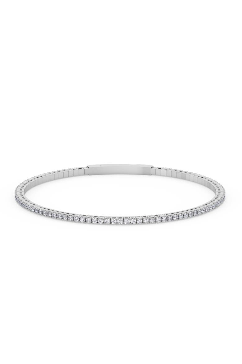 1Ct Diamond Flexible Oval Bangle Women's Bracelet 14k Gold Lab Grown, Main, color, 14k Yellow Gold