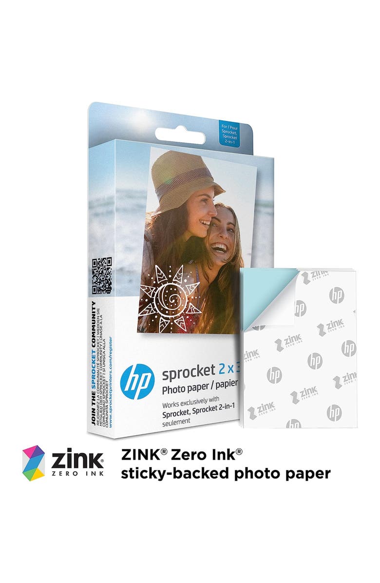 HP Sprocket 2x3 Instant Printer Bundle, Alternate, color, Black
