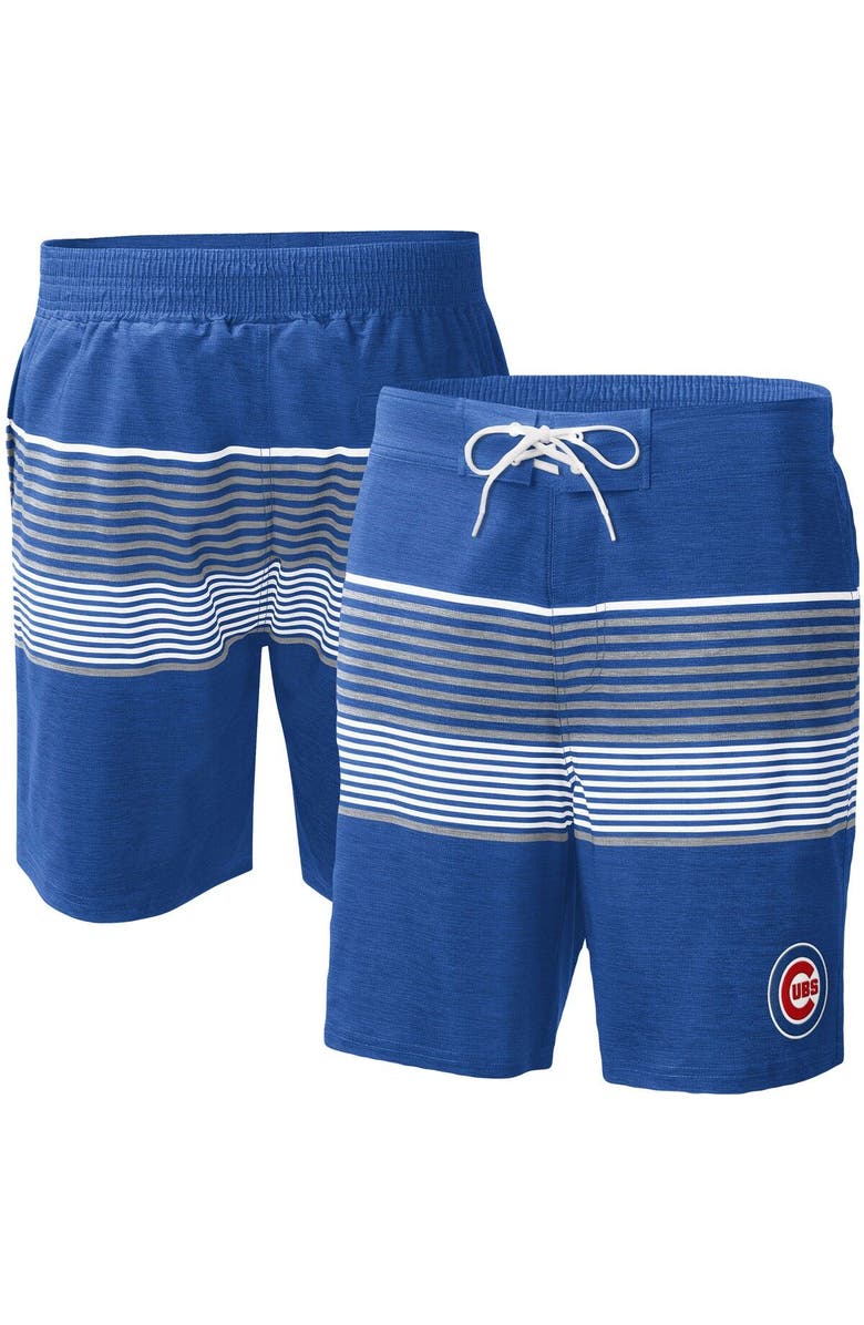 G-III SPORTS BY CARL BANKS Men's G-III Sports by Carl Banks  Royal Chicago Cubs Coastline Volley Swim Shorts, Main, color, 