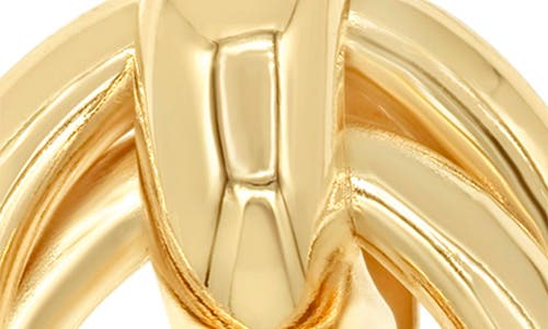 Shymi Twisted Oval Drop Earrings In Gold
