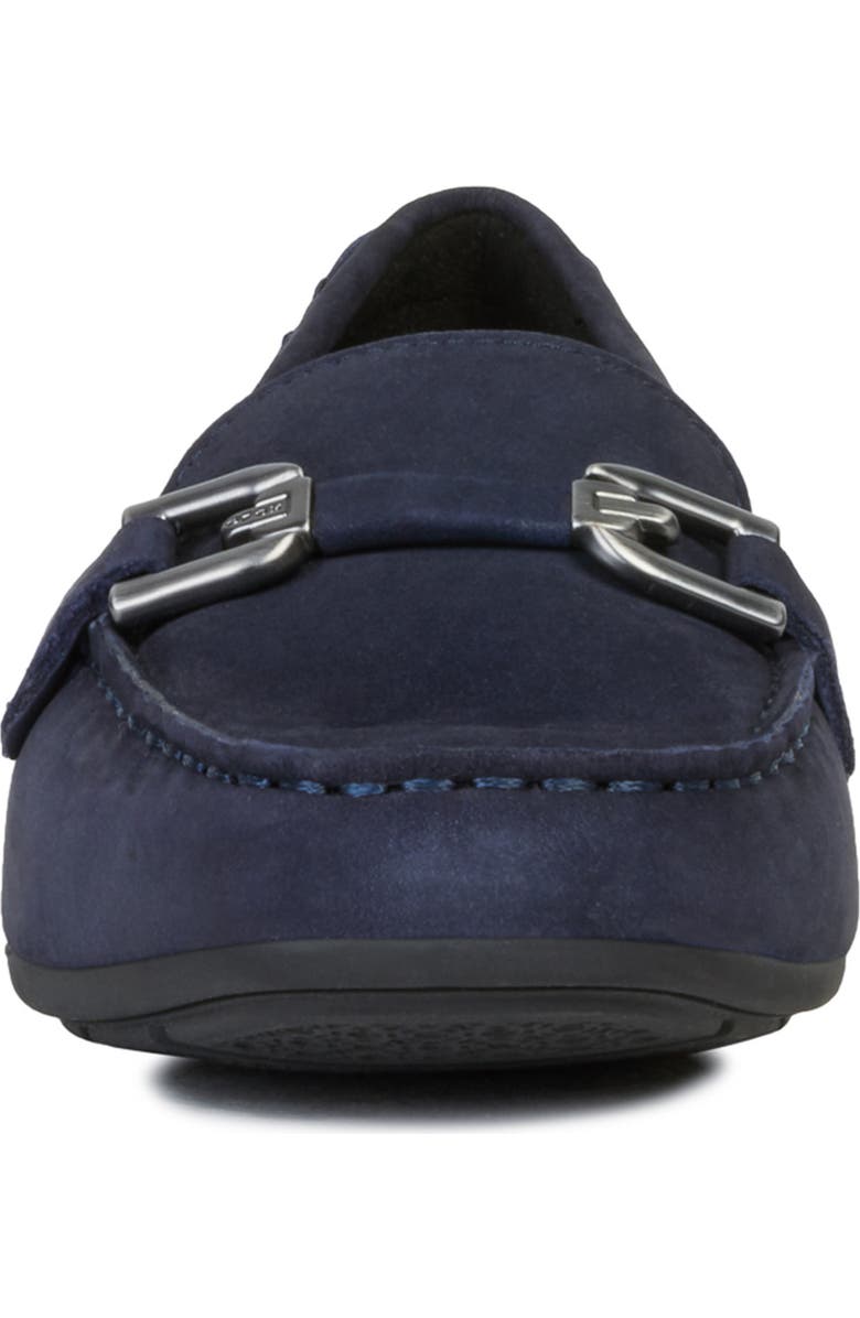 Geox Annytah Loafer, Alternate, color, Dark Blue Nubuck Leather