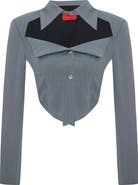 PCFG Woven Striped Shirt With Metal Button