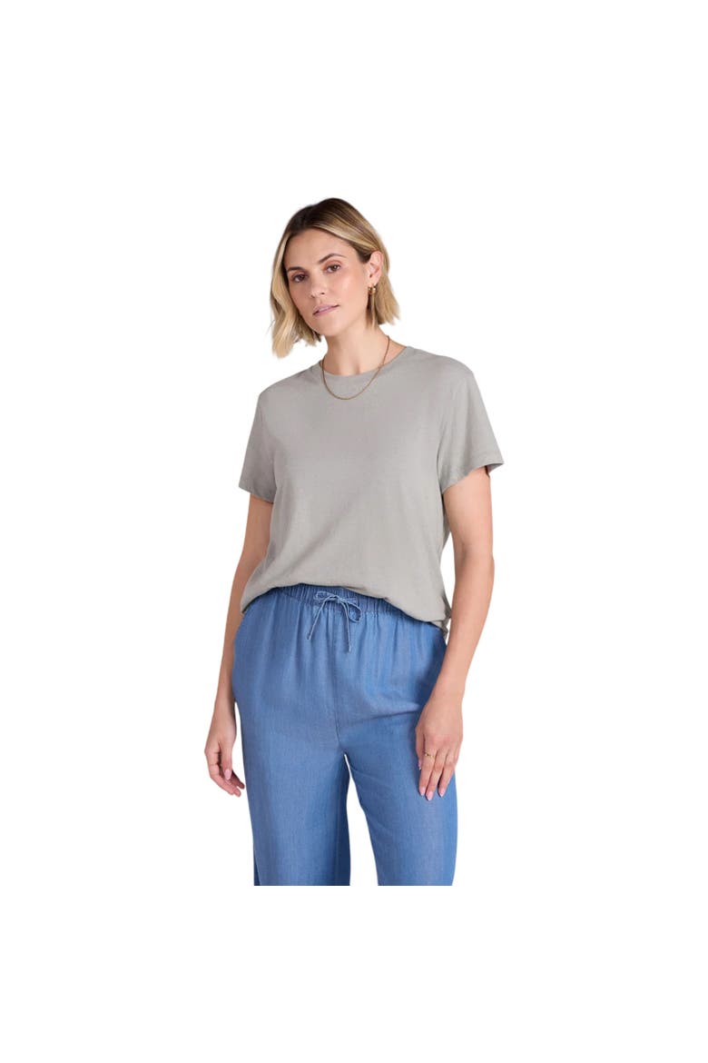 Miley Linen Blend T-Shirt, Main, color, Pale Green
