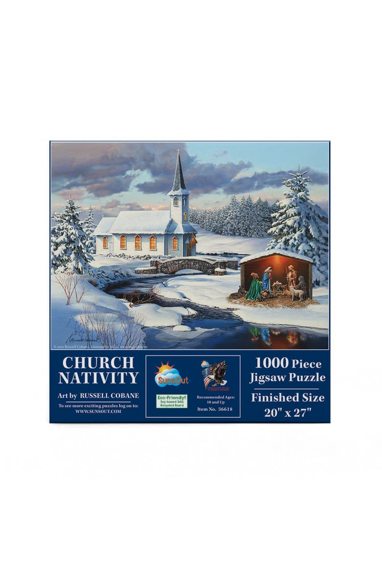 Church Nativity 1000 piece Jigsaw Puzzle for Adults, Alternate, color, Multicolor